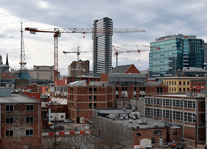 Construction in Nashville’s rapidly-growing downtown